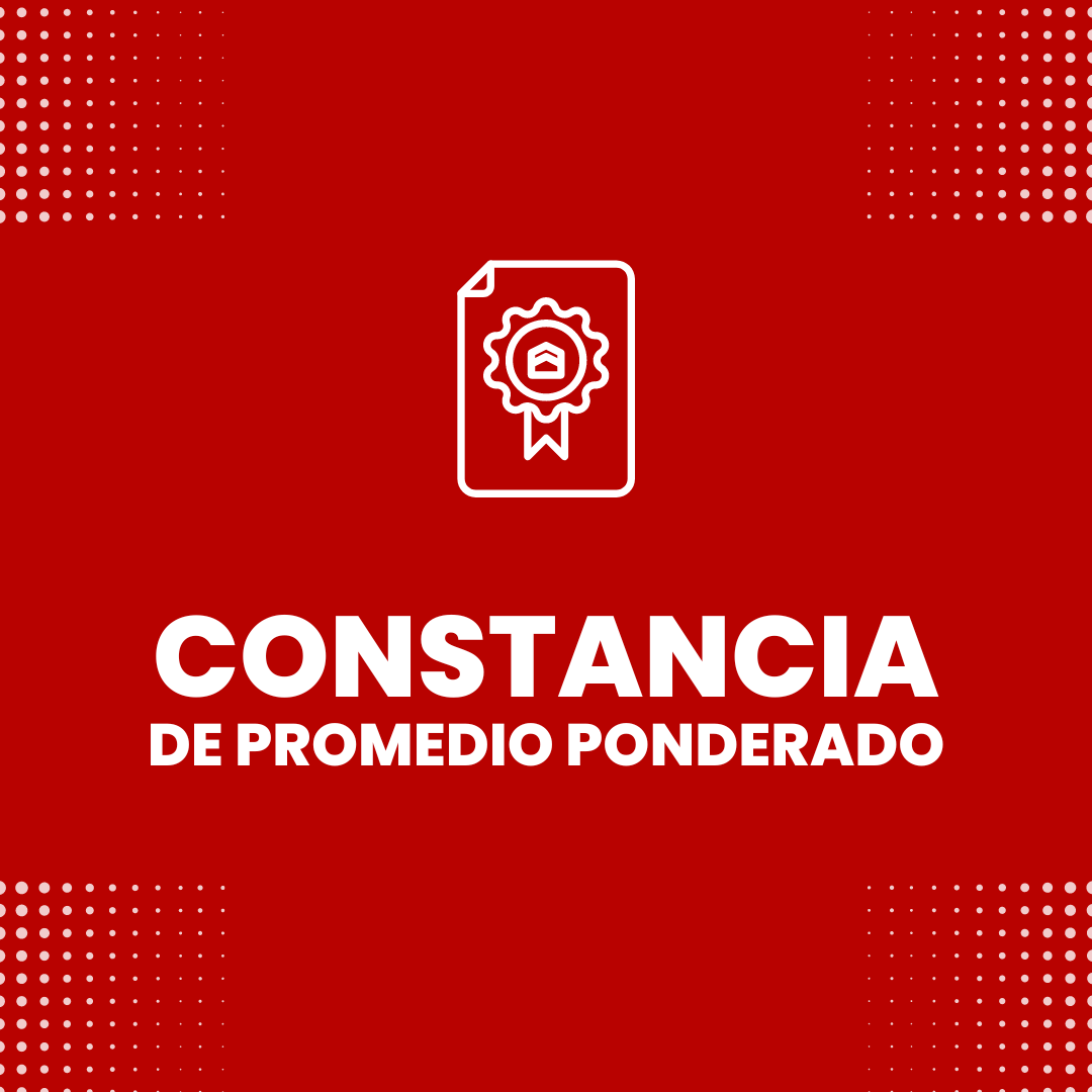 Constancia de promedio ponderado