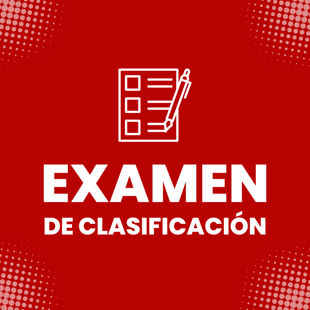 Examen de clasificación